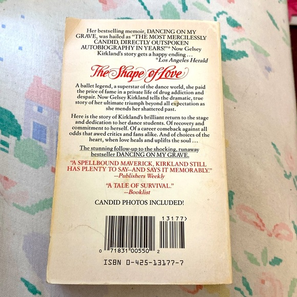 BALLERINA GELSEY KIRKLAND THE SHAPE OF LOVE Memoir Paperback GUC - Picture 2 of 5